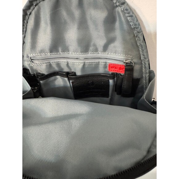 OSGOODE MARLEY TEARDROP MULTI ZIP LEATHER BACKPACK  BLACK nwot main image 6